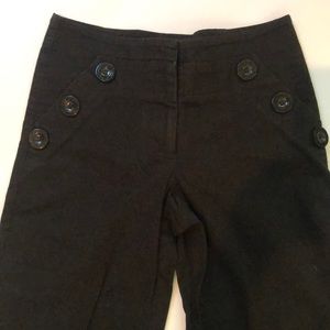 EUC bebe Black Cropped Sailor Pants Sz 0